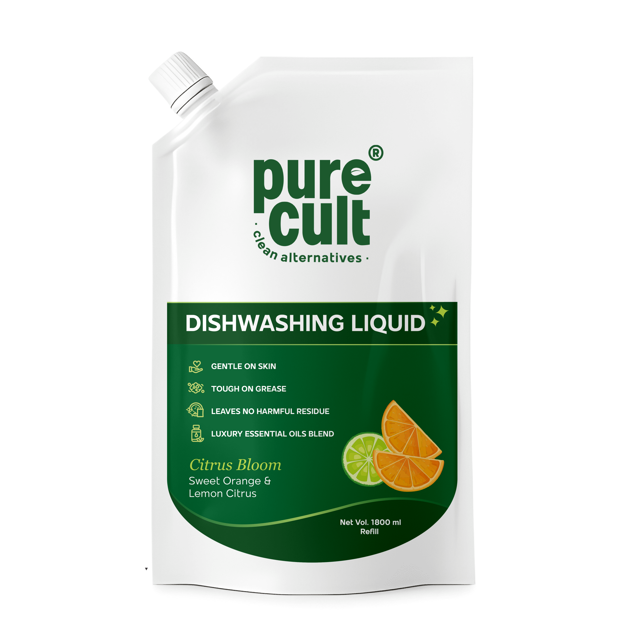 Dishwashing Liquid & Hand Wash | 1.8L Refill Combo