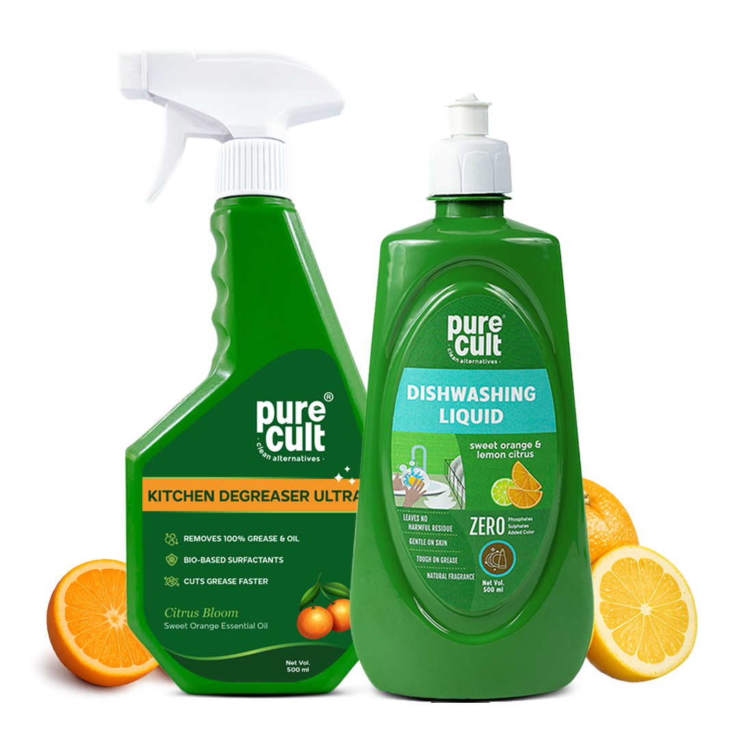 Kitchen Degreaser Ultra & Dishwashing Liquid Combo | 500ml