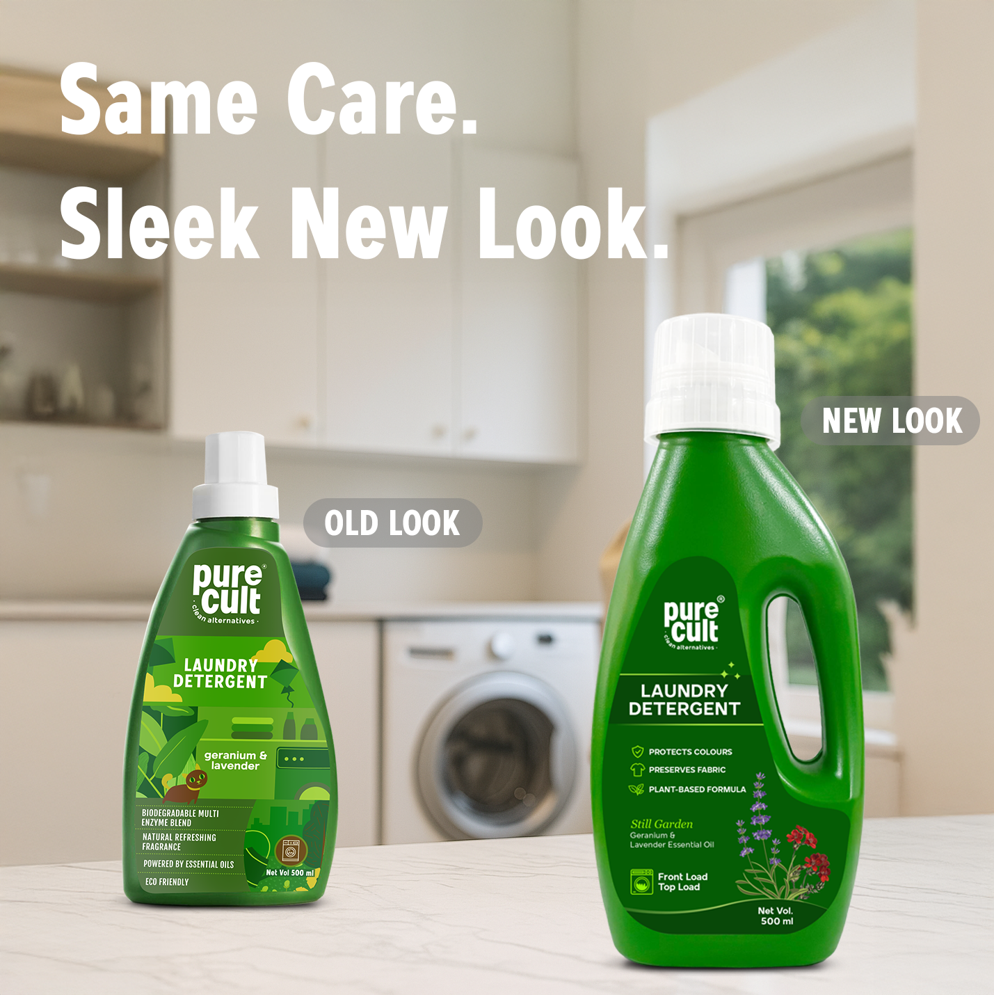 Old and new look laundry