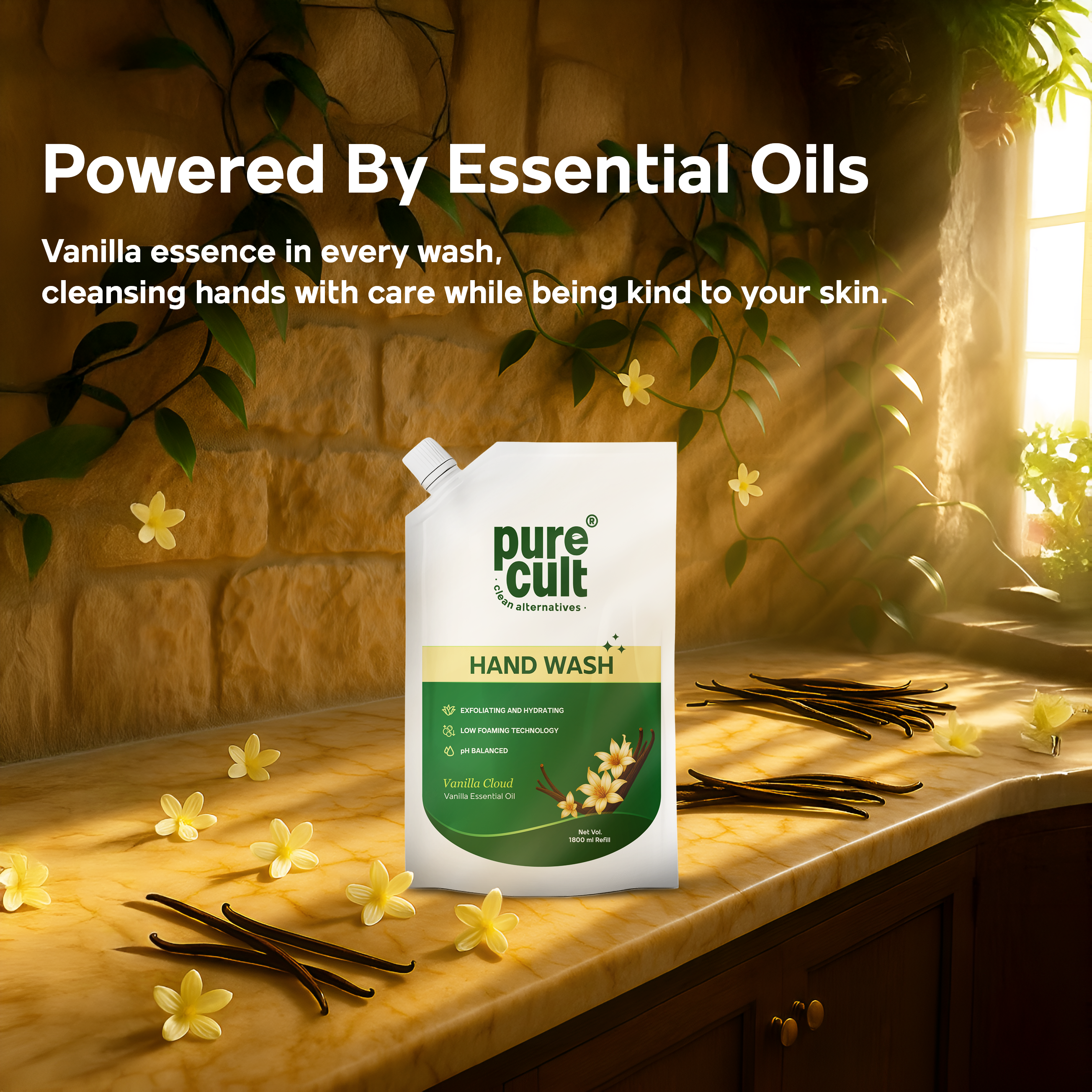 Hand Wash Vanilla Cloud | 1.8L Refill Pouch