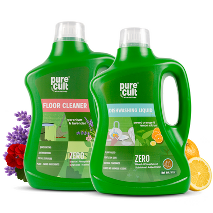 Dishwashing Liquid &amp; Floor Cleaner | 5Ltr Can Combo