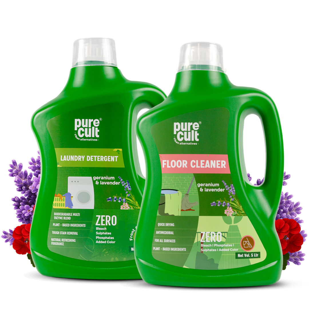Liquid Laundry Detergent &amp; Floor Cleaner | 5Ltr Can Combo