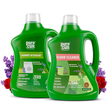 Liquid Laundry Detergent &amp; Floor Cleaner | 5Ltr Can Combo