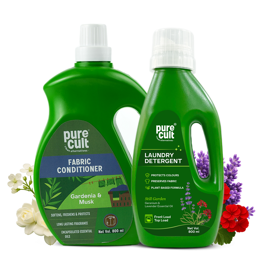 Laundry Care Duo | Laundry Detergent 800ml | Fabric Conditioner 800ml