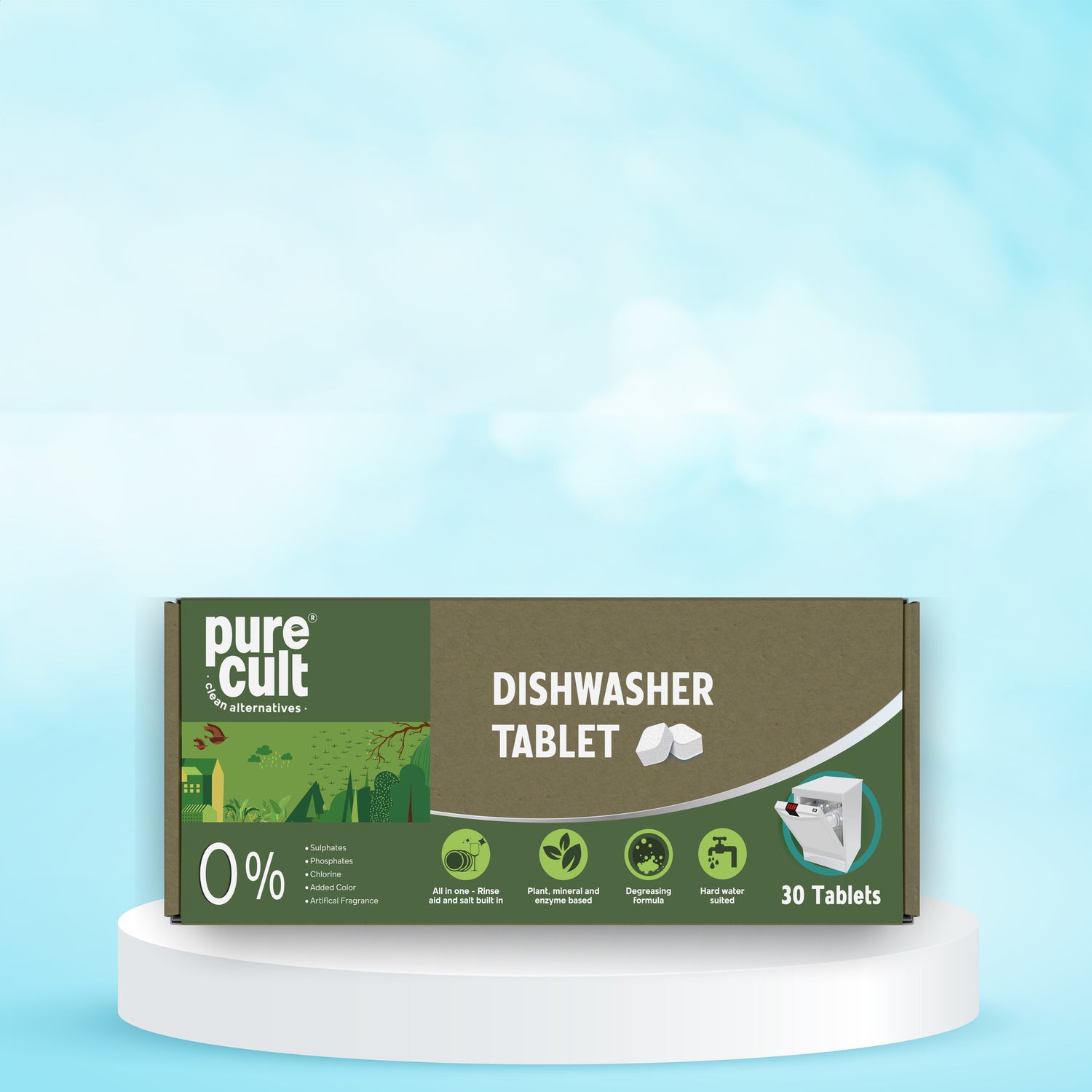 EcoFriendly Dishwasher Tablets Zerowaste PureCult®