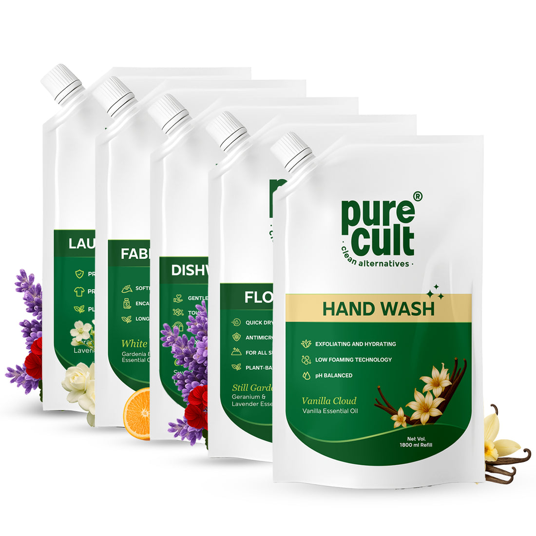 Signature Care Refill Combo | 1.8L Refill Combo | Pack of 5 Pouches