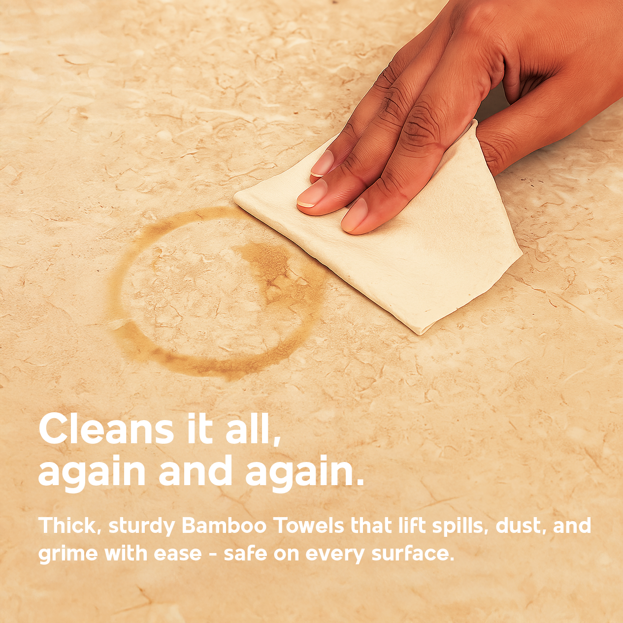 Bamboo Reusable All-Purpose Towel Can | 20 sheets | Can Packing