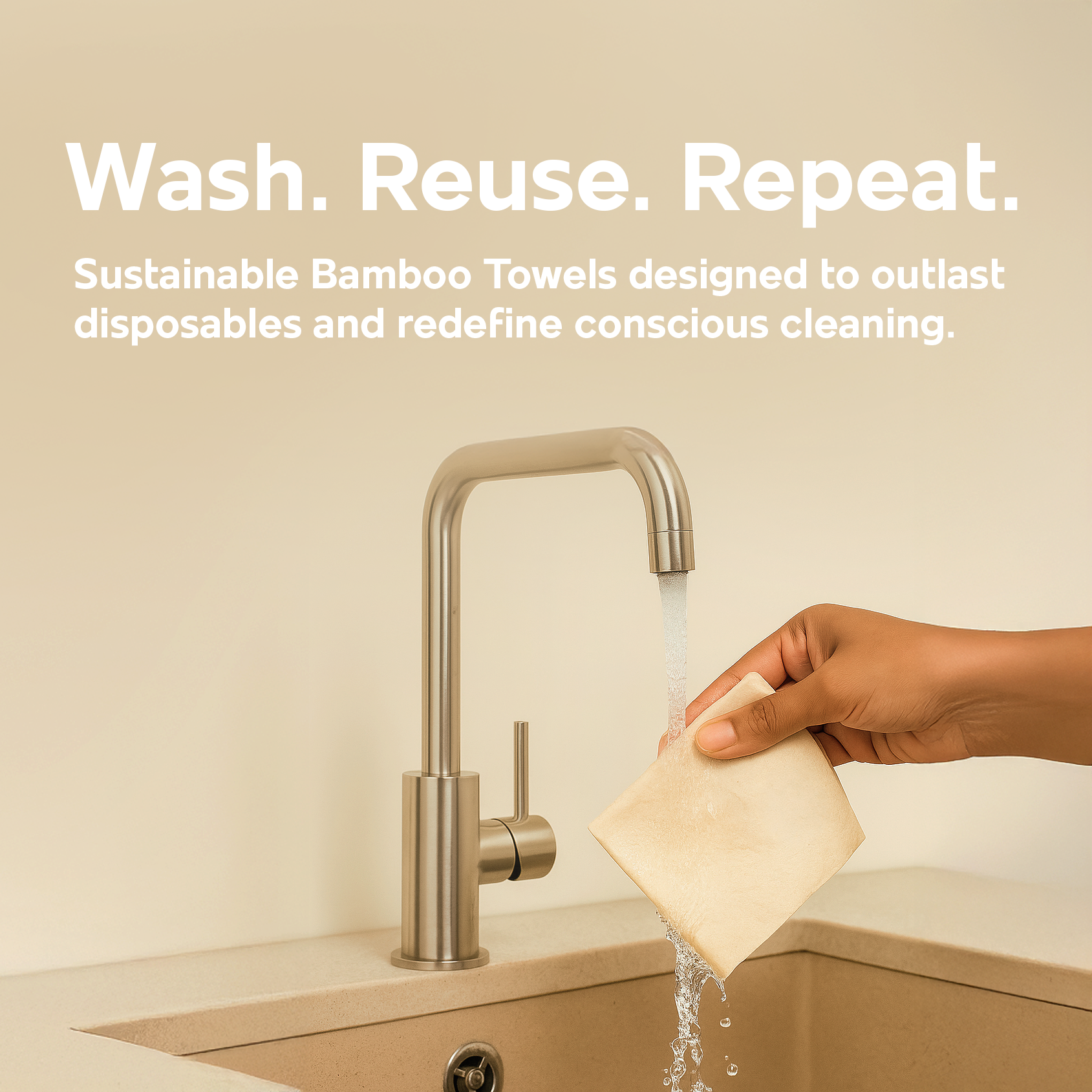 Bamboo Reusable All-Purpose Towel Can | 20 sheets | Can Packing