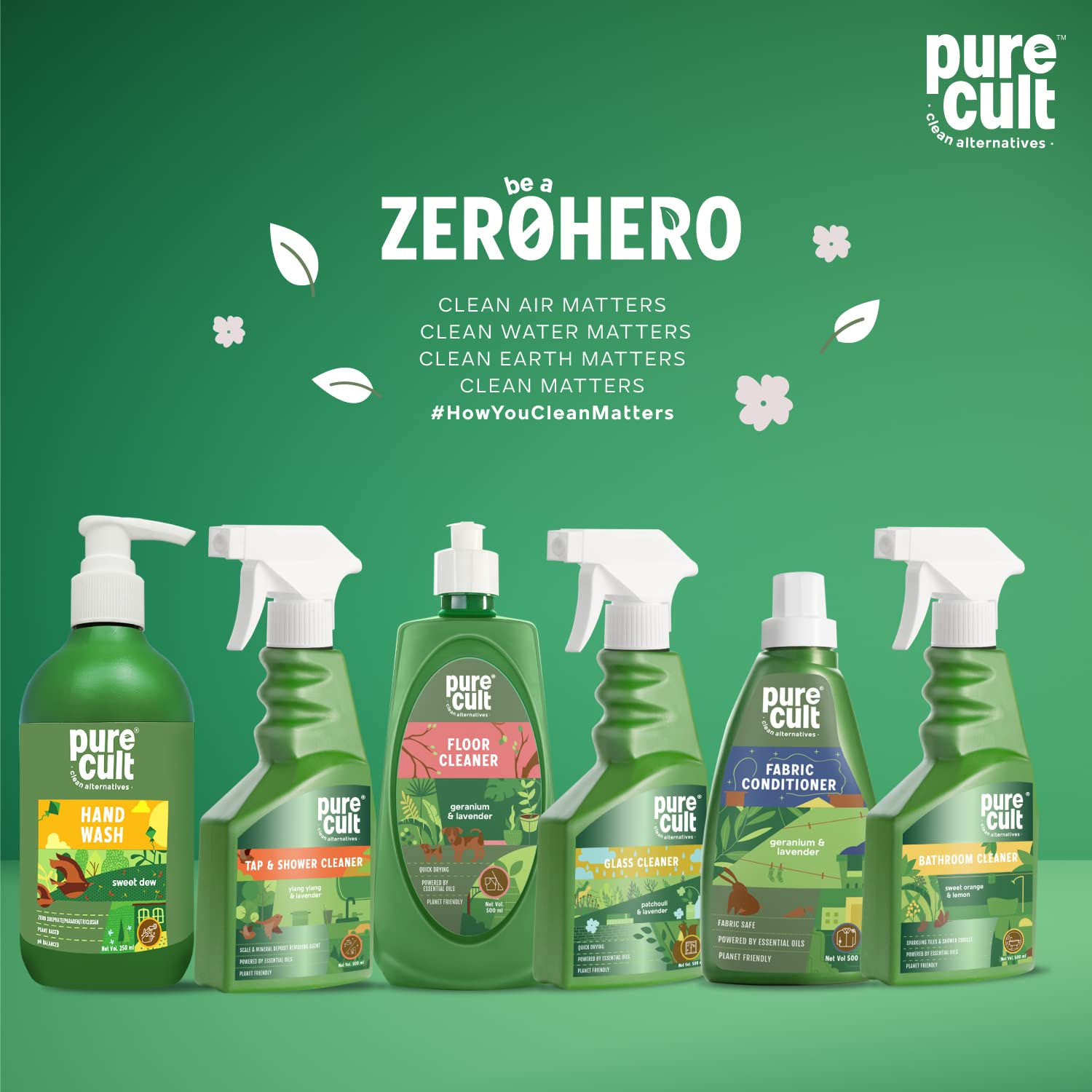 PureCult Multi-Use Fabric Refresher | Fresh Green Tea