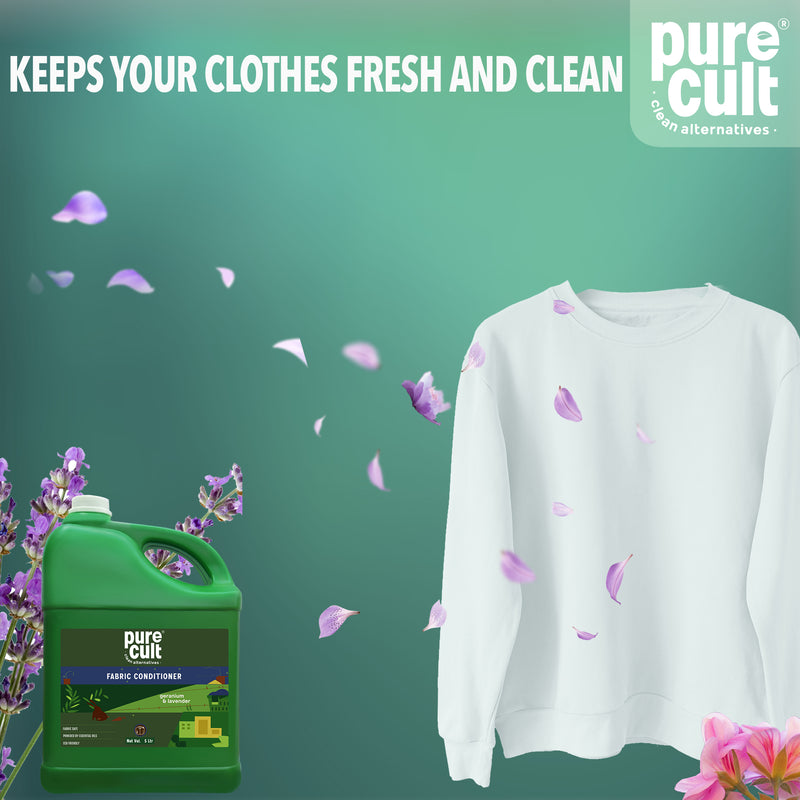 Fabric Conditioner With Geranium & Lavender Essential Oil – Super Saver 5 L Can