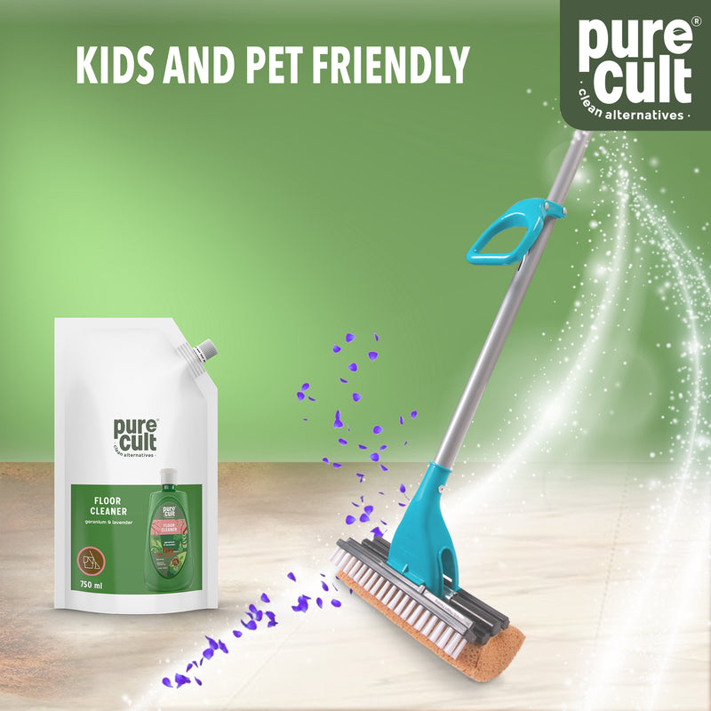Floor Cleaner (Pack Of 2) With Geranium & Lavender Essential Oil