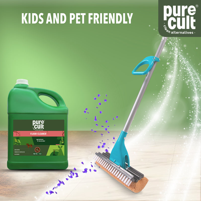 Floor Cleaner With Geranium & Lavender Essential Oil –  The Eco Friendly Super Saver 5L Can