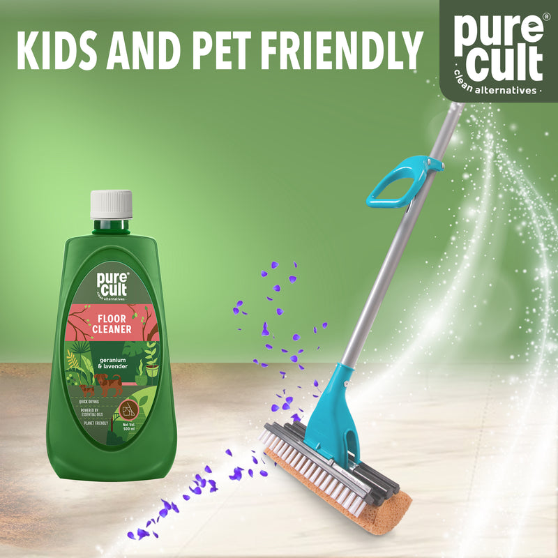 Floor Cleaner Liquid With Geranium & Lavender Essential Oil