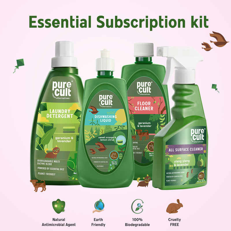 Essential Subscription Kit (Plant Based Ingredients & Biodegradable)