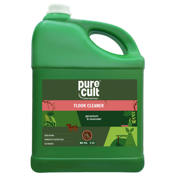 Floor Cleaner With Geranium & Lavender Essential Oil –  The Eco Friendly Super Saver 5L Can