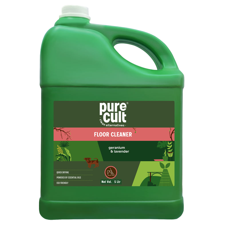 Floor Cleaner With Geranium & Lavender Essential Oil –  The Eco Friendly Super Saver 5L Can