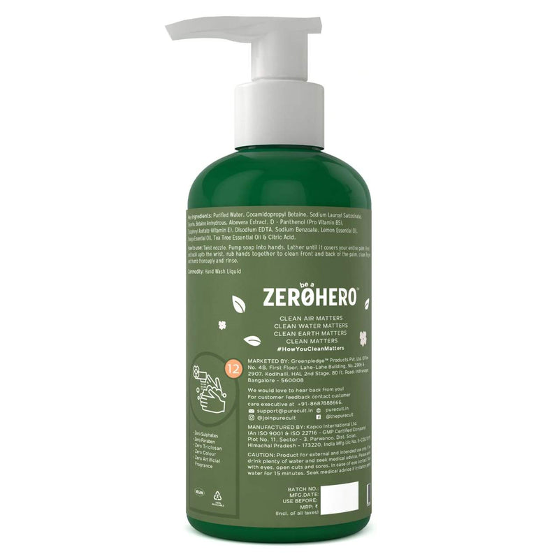 Liquid Handwash (Pack of 2) With Sweet Orange, Lemon & Tea Tree Essential Oil