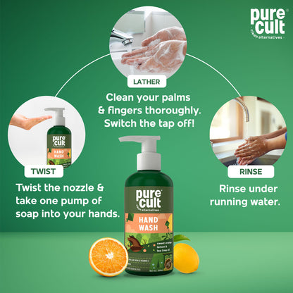Liquid Handwash With Sweet Orange, Lemon &amp; Tea Tree Essential Oil – 750ml