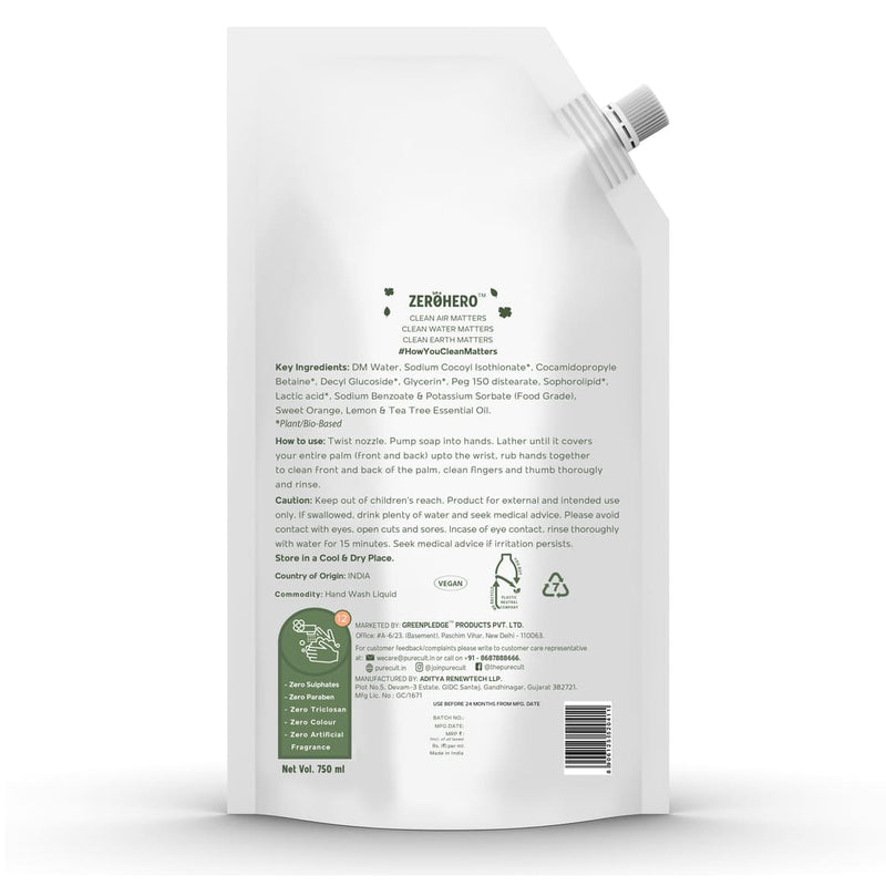The Ultimate Clean Combo - PureCult Handwash Refill Pouch 750ml + Multi-use Fabric Refresher 500ml