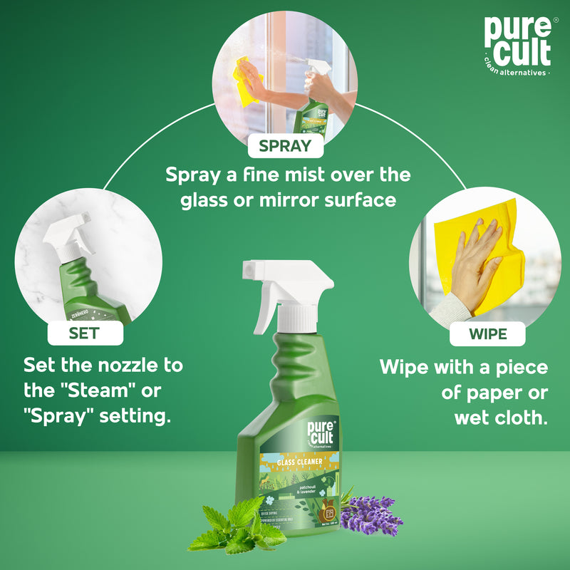 Bathroom Sparklers (Plant Based Ingredients & Biodegradable) - Glass Cleaner, Bathroom Cleaner, Tap & Shower Cleaner (500ml Each)