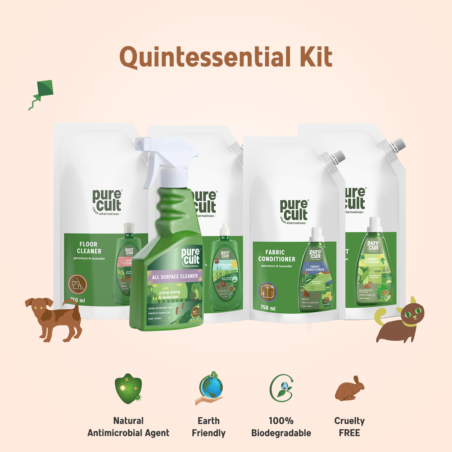 Quintessential Kit (Plant Based Ingredients &amp; Biodegradable)