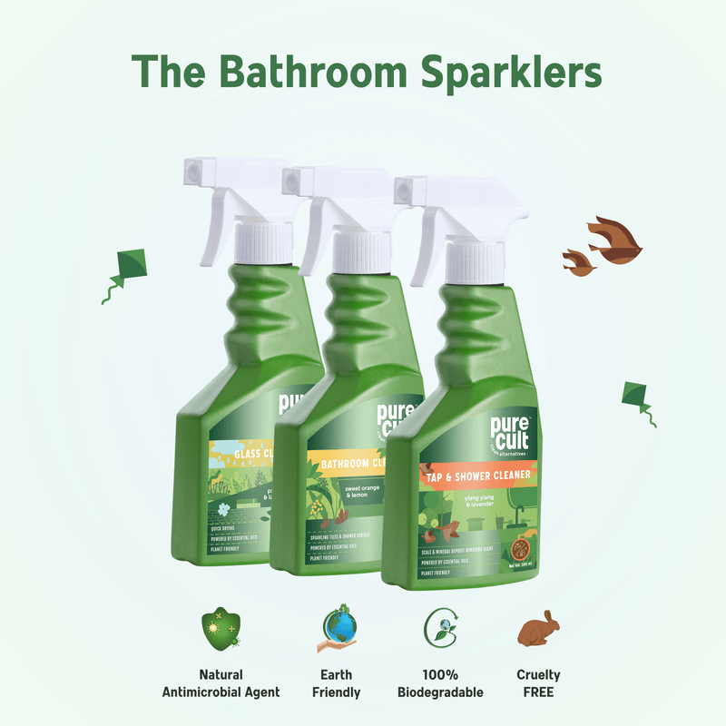 ecofriendly bathroom cleaner kit