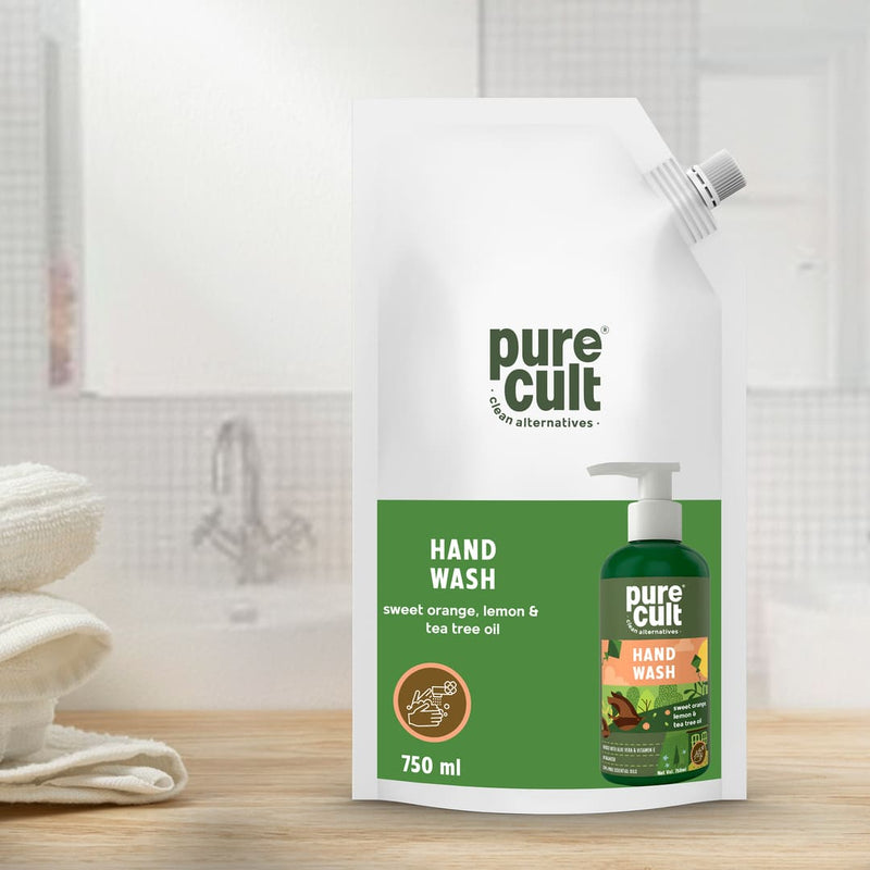 The Ultimate Clean Combo - PureCult Handwash Refill Pouch 750ml + Multi-use Fabric Refresher 500ml